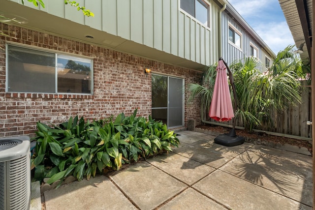 10320 Hammerly Blvd Unit 171, Houston, TX 77043 - view of patio / terrace with central AC