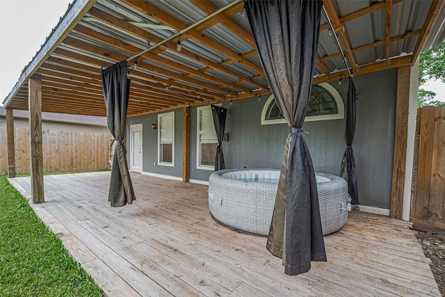24214 Soft Pine Dr, Huffman, TX 77336 - view of wooden terrace