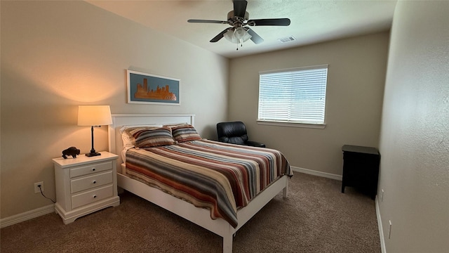 634 Carriage View Ln, Huffman, TX 77336 - carpeted bedroom with baseboards and ceiling fan