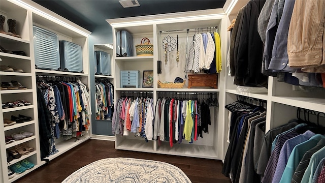 634 Carriage View Ln, Huffman, TX 77336 - spacious closet featuring wood finished floors