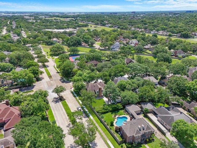 1017 Oak Knoll Ct, Sugar Land, TX 77498 - aerial view of residential area featuring a pool