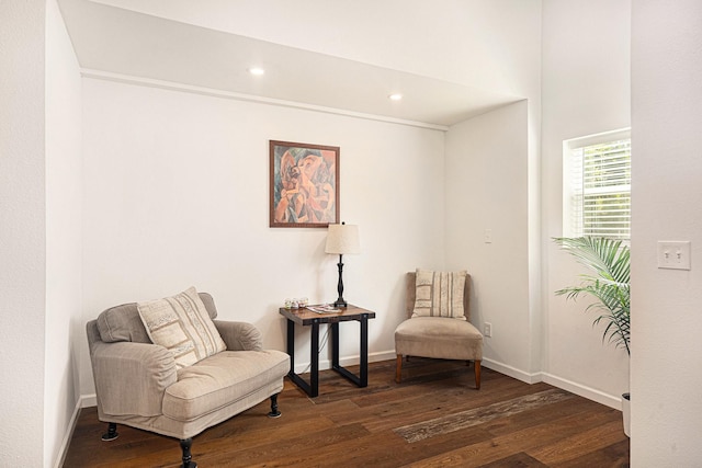 2778 Fm 2610th Rd, Cleveland, TX 77327 - living area with dark wood-style floors, baseboards, and recessed lighting