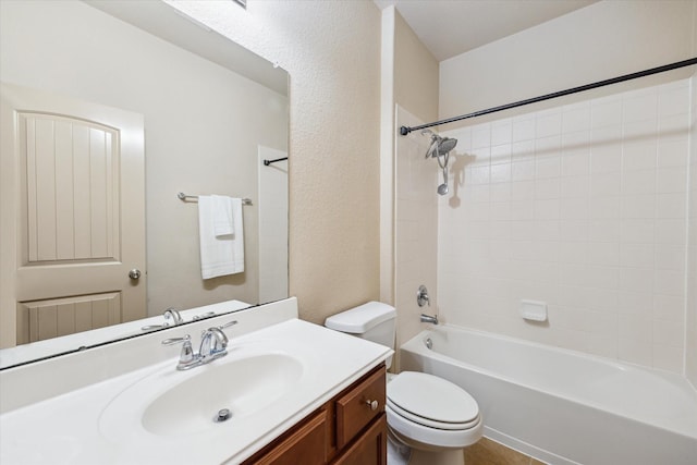 107 N Greenprint Cir, Tomball, TX 77375 - full bath with toilet, vanity, and bathing tub / shower combination