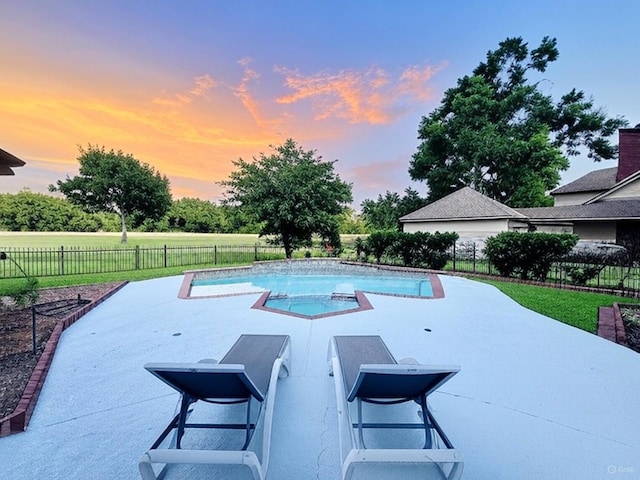 7210 Blenheim Palace Ln, Houston, TX 77095 - view of pool featuring a patio area