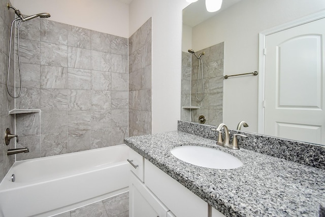 2213 Bellefontaine St, Houston, TX 77030 - full bathroom with vanity and washtub / shower combination