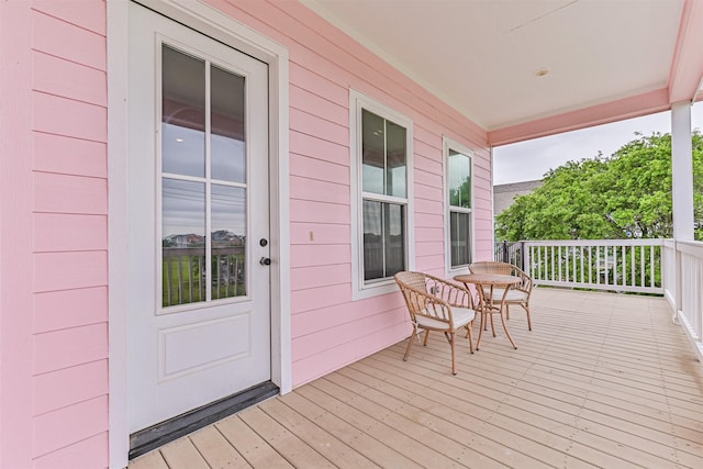 2515 103rd St, Galveston, TX 77554 - view of wooden deck