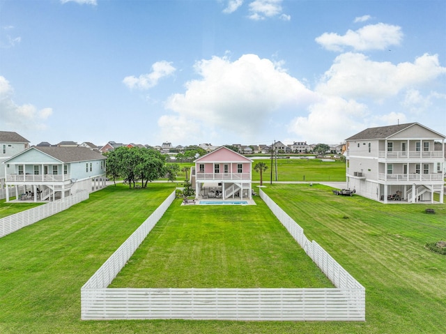 2515 103rd St, Galveston, TX 77554 - view of yard featuring stairs