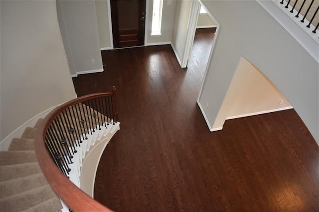 811 River Delta Ln, Rosenberg, TX 77469 - foyer entrance with wood finished floors and stairway