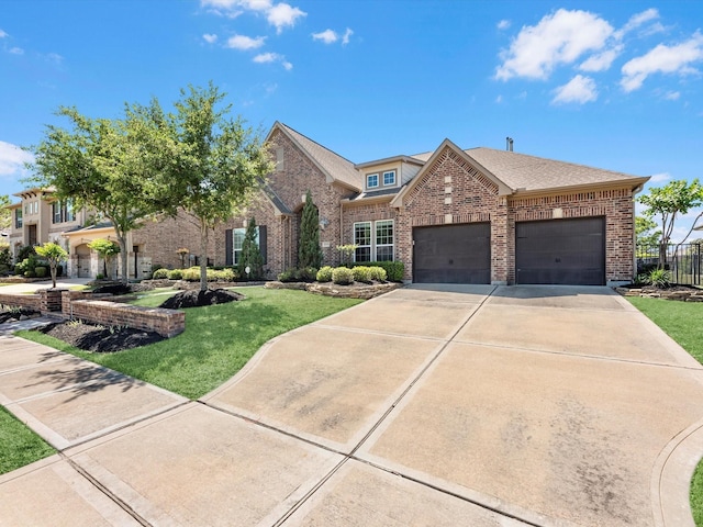 16819 Himley Dr, Cypress, TX 77433 - view of front of house with brick siding, concrete driveway, and an attached garage