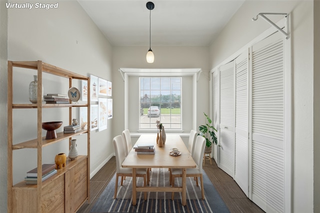 2626 Holly Hall St Unit 1102, Houston, TX 77054 - dining area with dark wood-type flooring