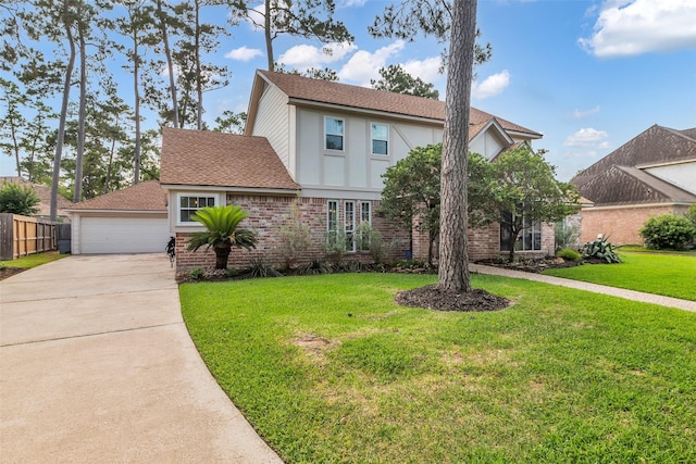 16310 Sir William Dr, Spring, TX 77379 - english style home with brick siding, roof with shingles, and stucco siding