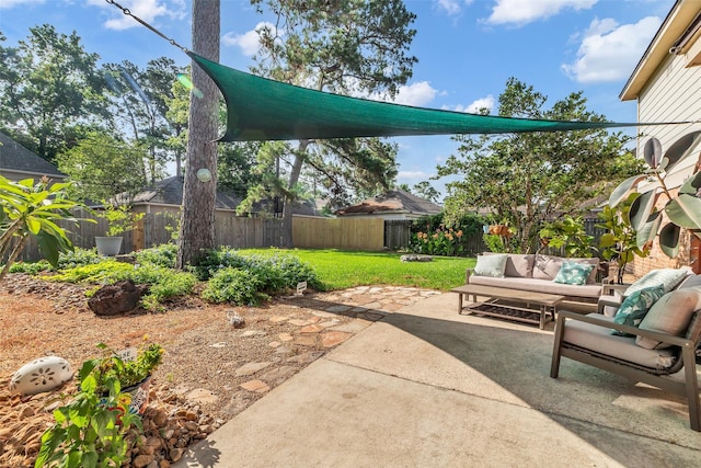16310 Sir William Dr, Spring, TX 77379 - view of patio / terrace with an outdoor living space