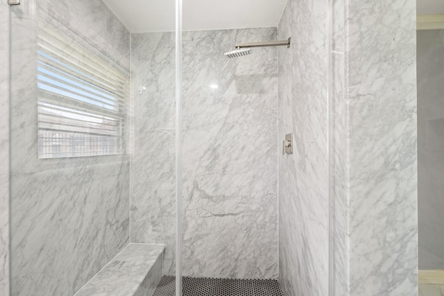 2701 Oaks Dr, Pasadena, TX 77502 - full bathroom with a marble finish shower