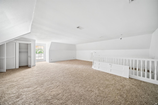 21310 Rosehill Church Rd, Tomball, TX 77377 - bonus room with carpet, vaulted ceiling, and baseboards