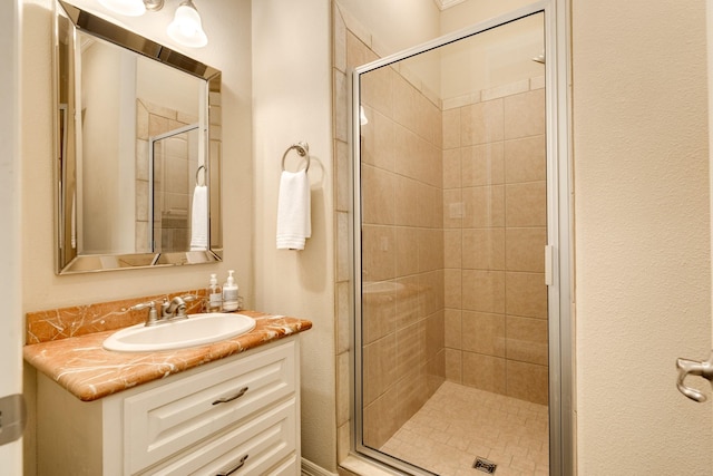 51 Northwood Ct, Lake Jackson, TX 77566 - bathroom with a stall shower and vanity