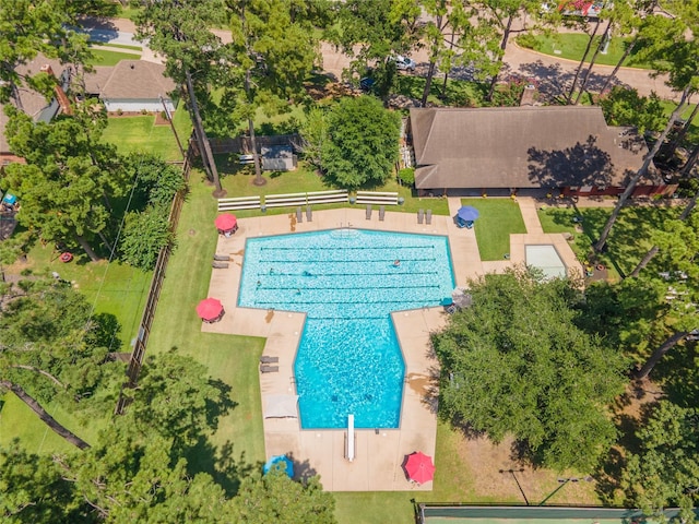 10902 Brentway Dr, Houston, TX 77070 - drone / aerial view of a pool area