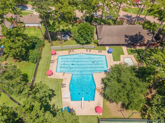 10902 Brentway Dr, Houston, TX 77070 - aerial view of a pool area