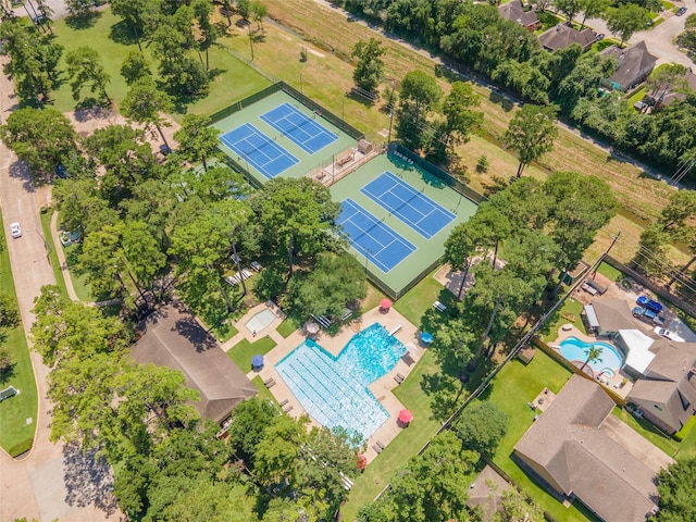 10902 Brentway Dr, Houston, TX 77070 - bird's eye view of a pool area