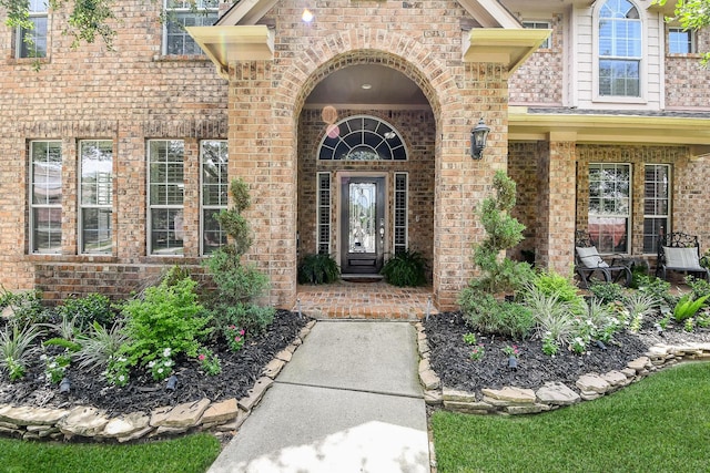 8423 Glenn Leigh Dr NE, Spring, TX 77379 - property entrance with brick siding