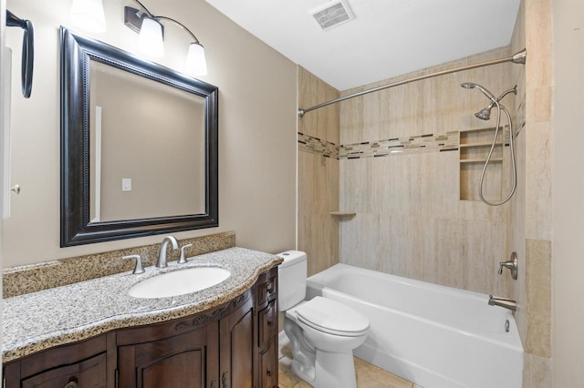 15414 Ashburton Dr, Jersey Village, TX 77040 - bathroom featuring vanity and  shower combination