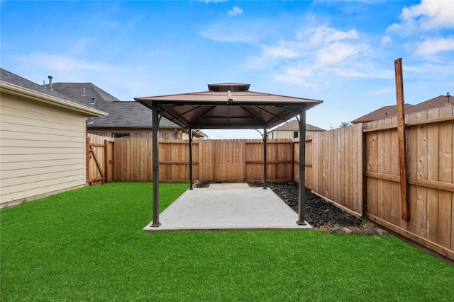4130 Tree Moss Pl, Humble, TX 77346 - view of yard featuring a gazebo and a patio