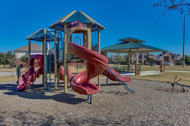 9607 Woodcliff Lake Dr, Spring, TX 77379 - community play area featuring a gazebo
