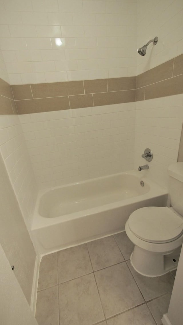 1203 Brook Grove Dr, Katy, TX 77450 - full bathroom with toilet, shower / tub combination, and tile patterned flooring