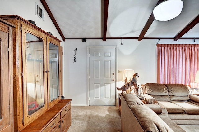 6 Hickory Holw, Huntsville, TX 77320 - living area featuring light carpet, baseboards, and crown molding
