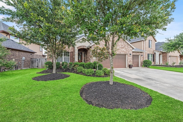 18810 Peachleaf Willow Trce, Cypress, TX 77429 - view of front of property with driveway, brick siding, and an attached garage