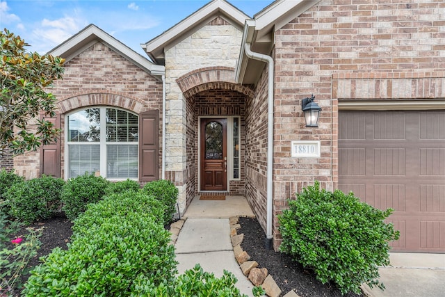 18810 Peachleaf Willow Trce, Cypress, TX 77429 - entrance to property with an attached garage and brick siding