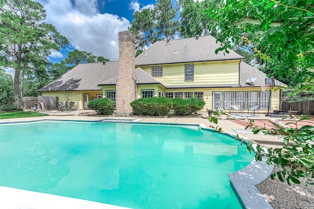 9911 Oxted Ln, Spring, TX 77379 - view of pool featuring a patio