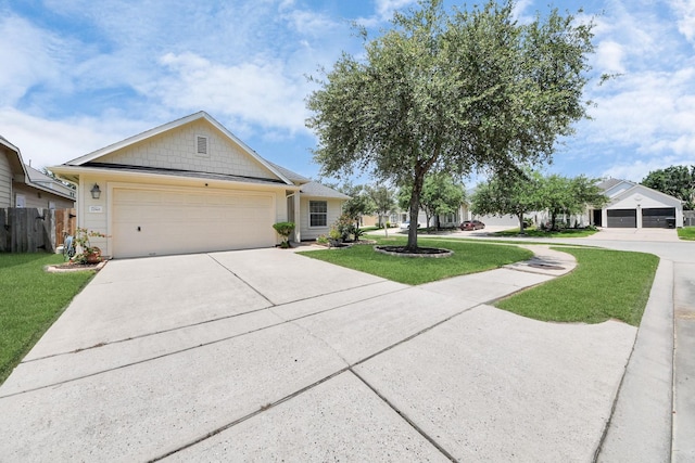 12943 Palm Leaf Ct, Houston, TX 77044 - ranch-style house with driveway and a garage