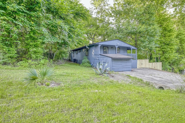 71 White Oak St, Point Blank, TX 77364 - view of yard
