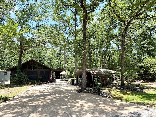 1347 Cardinal Ln, Trinity, TX 75862 - view of front of home featuring a carport
