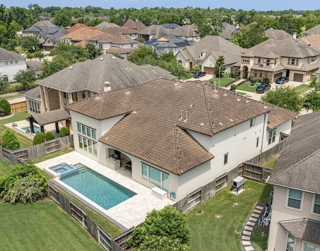 6407 Caparra Rock Ln, Sugar Land, TX 77479 - aerial perspective of suburban area with a pool area