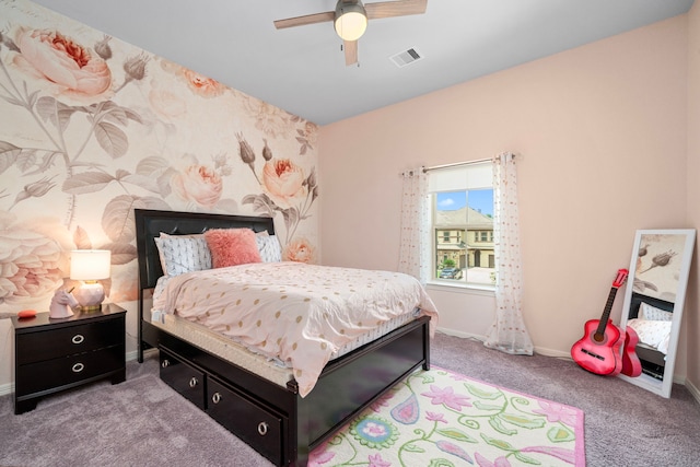 6407 Caparra Rock Ln, Sugar Land, TX 77479 - carpeted bedroom featuring baseboards and a ceiling fan