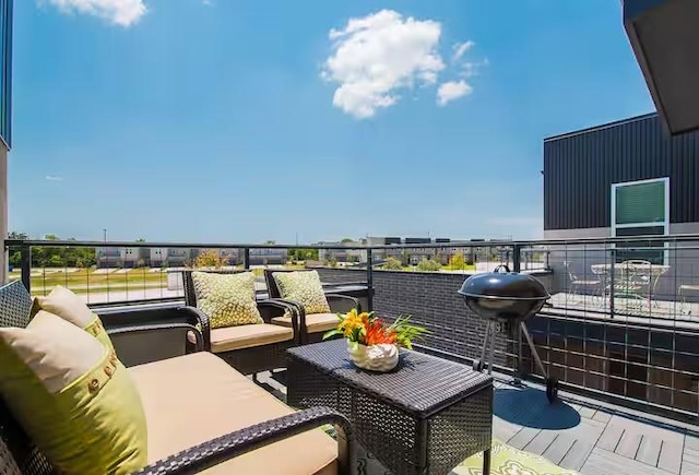 442 William D Fitch, College Station, TX 77845 - balcony featuring an outdoor living space and a grill