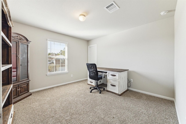 3685 Cub Dr, Conroe, TX 77301 - home office featuring carpet floors and baseboards