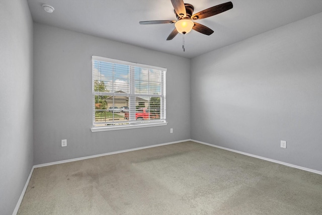 2314 Brickfielder Ln, Baytown, TX 77523 - carpeted empty room with a smoke detector and ceiling fan