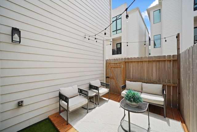 828 Wakefield Dr Unit B, Houston, TX 77018 - view of patio / terrace with an outdoor living space