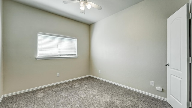 32706 Oak Heights Ln, Brookshire, TX 77423 - carpeted spare room featuring ceiling fan and baseboards