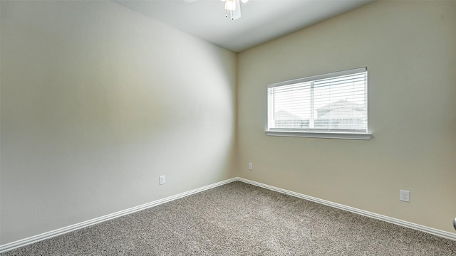32706 Oak Heights Ln, Brookshire, TX 77423 - empty room with a ceiling fan, carpet, and baseboards