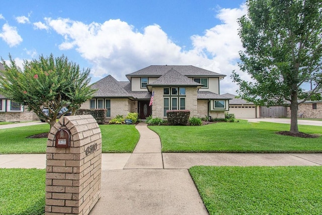 6310 Gleneagles Dr, Pasadena, TX 77505 - view of front of property featuring a front yard and roof with shingles