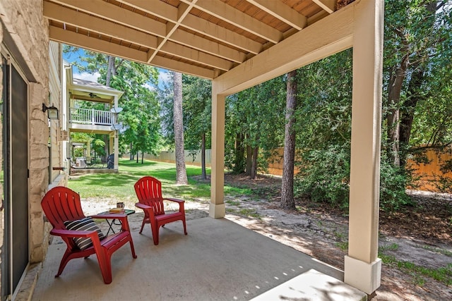 13600 Breton Ridge St Unit 24A, Houston, TX 77070 - view of patio with a balcony