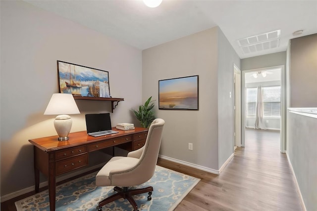 17139 Oakwood Chase Dr, Spring, TX 77379 - office featuring wood finished floors and baseboards