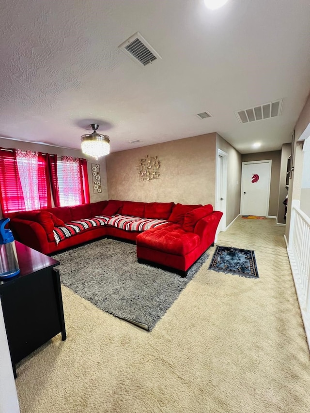 6639 Seaton Valley Dr, Spring, TX 77379 - living room with carpet floors