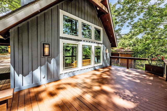 44 Post Oak Dr, Huntsville, TX 77320 - view of wooden deck