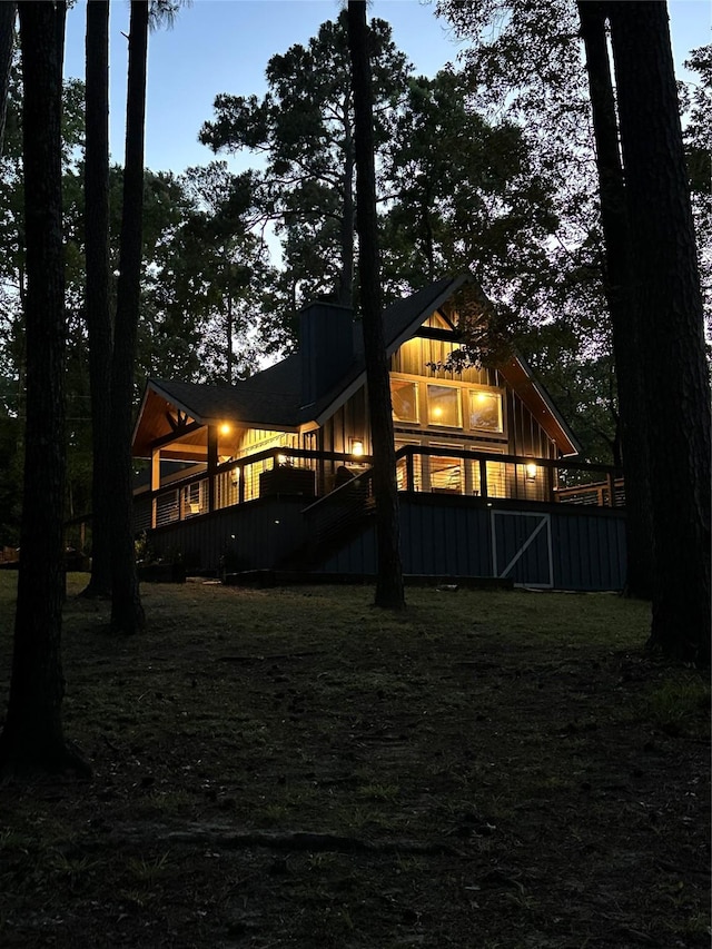 44 Post Oak Dr, Huntsville, TX 77320 - view of back of property
