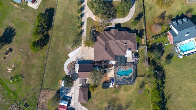1802 Snow Goose Ln, Katy, TX 77493 - aerial view of a pool