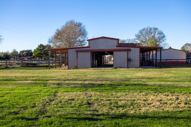 1802 Snow Goose Ln, Katy, TX 77493 - view of yard with a pole building and an outdoor structure